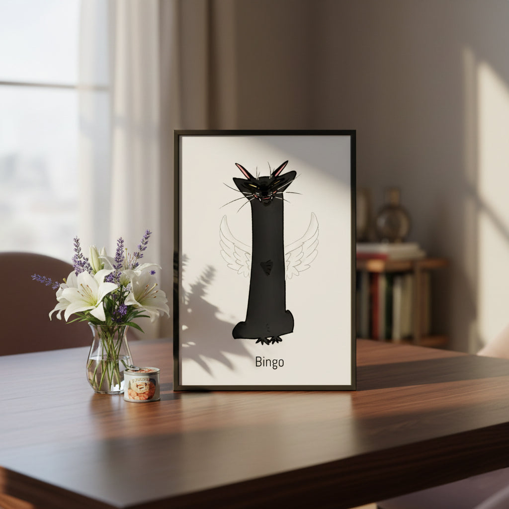 Silly Funny Style Personalized Pet Memorial Portrait