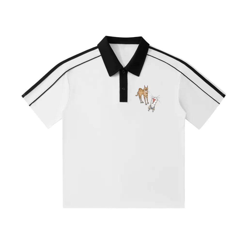 Lovimory Ugly Funny Style Custom Pet Contrast Collar Polo Shirt