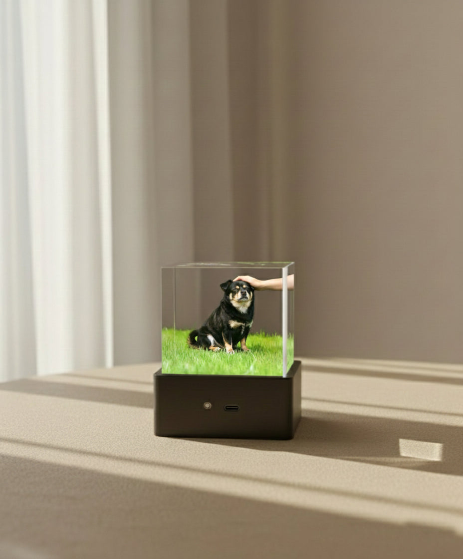 Lovimory One-Tap Memorial Box - Pet Hologram Projector (No Phone Needed) - Pre order