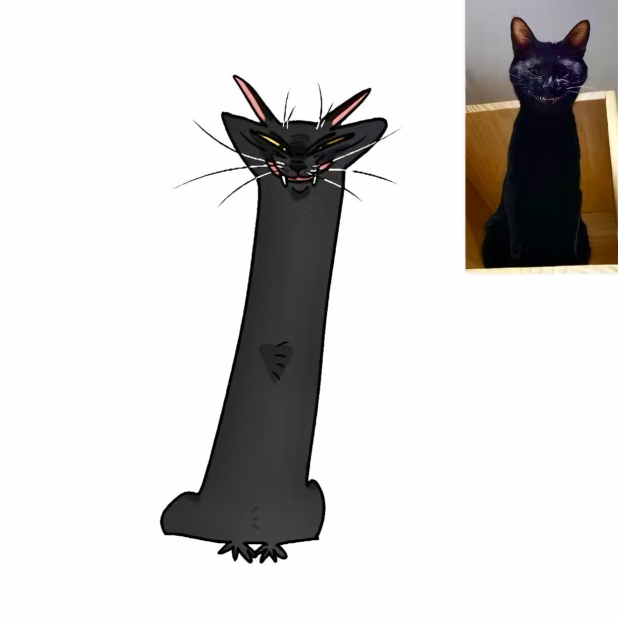 Funny Silly Style Custom Pet Portrait - Digital