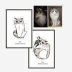 Silly Funny Style Personalized Pet Memorial Portrait