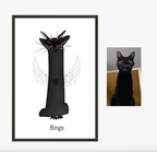 Silly Funny Style Personalized Pet Memorial Portrait