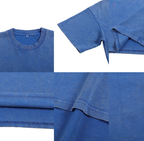 Lovimory Silly Funny Style Custom Pet Portrait Snow Washed Cotton T-Shirt